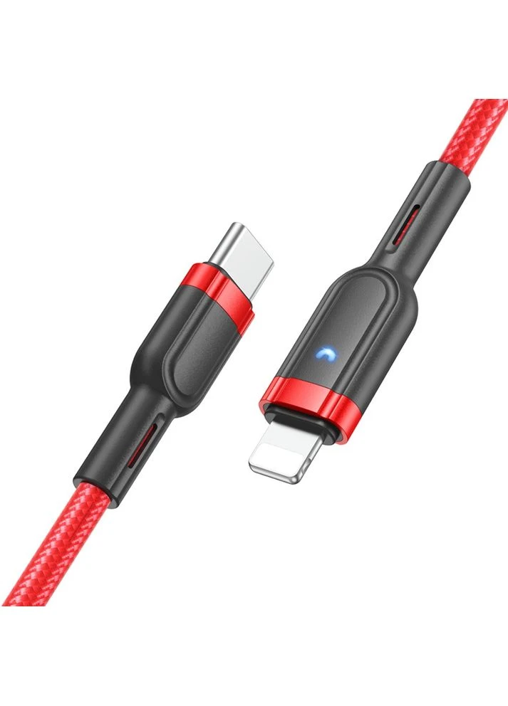 Кабель U117 с индикатором Type-C to Lightning PD 1.2m Hoco (388780861)