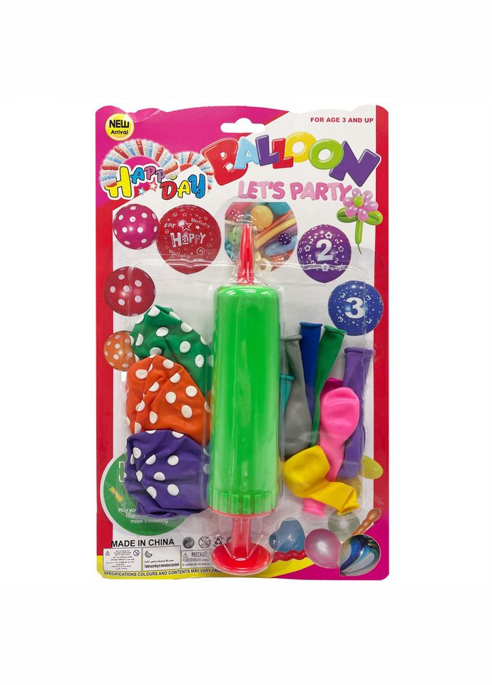 Набір Повітряних кульок MK5480 насос, 14 шт, на аркуші Зелений BMW (307826888)