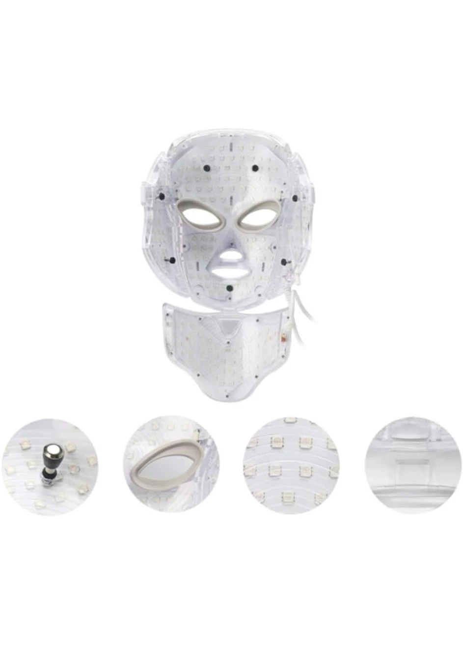 Светодиодная LED маска для лица и шеи 7 в 1. No Brand (397280723)