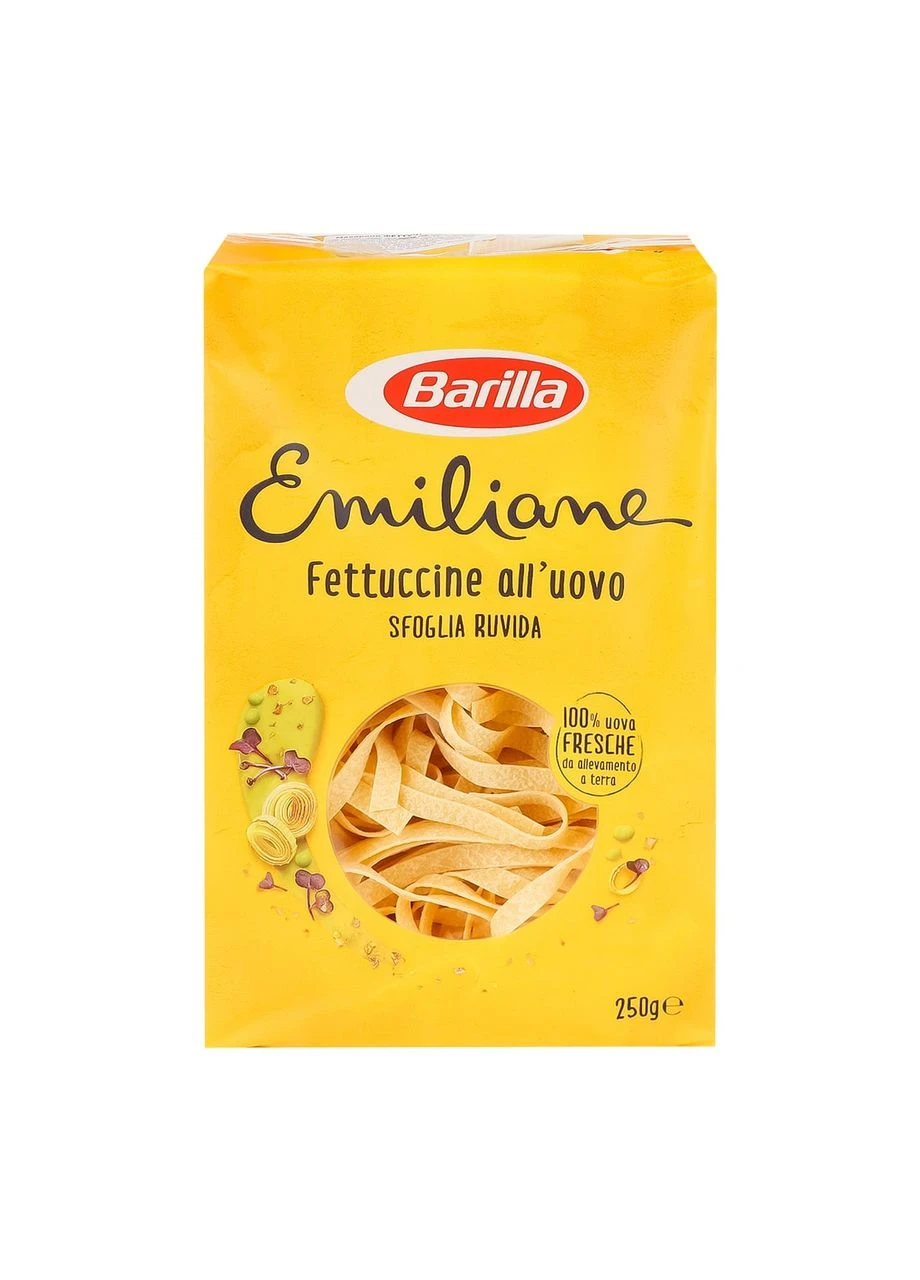 Вироби макаронні Emiliane Fettuccine з яйцем, 250 г Barilla (388394171)