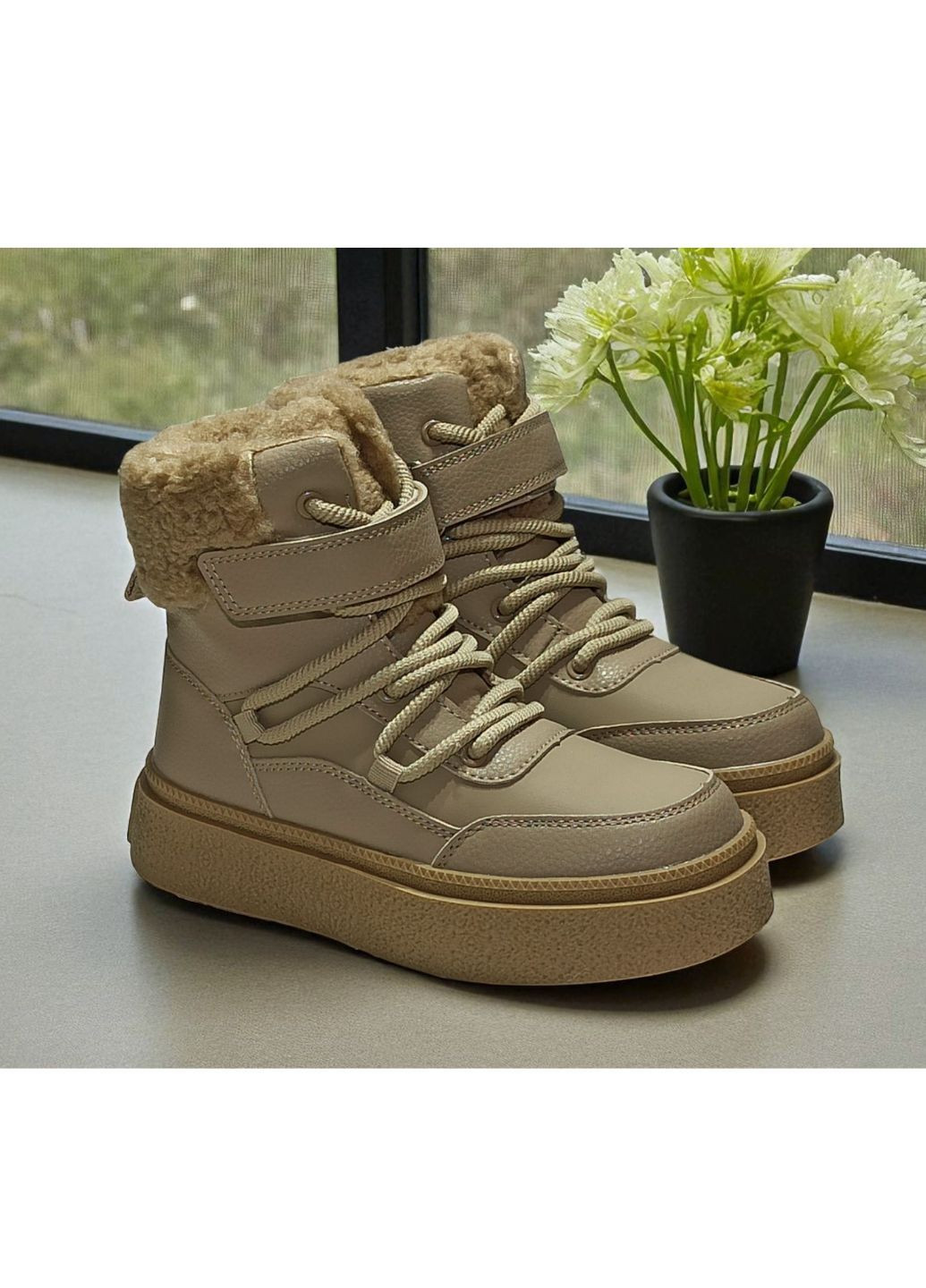 Черевики зимові для дівчинки арт. бежевий Clibee 601-3 (364118475)