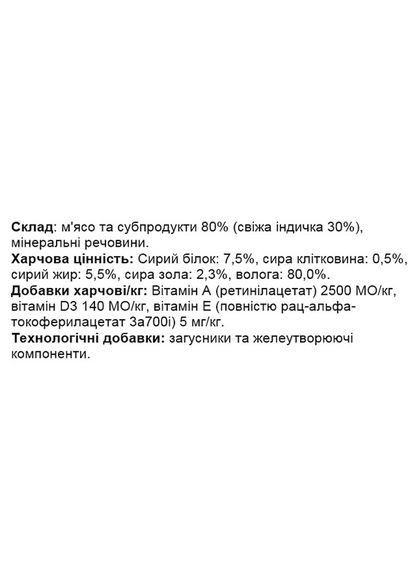 Вологий корм для собак Dog Wet Adult індичка 0.15 кг (000025773) Gemon (366653205)