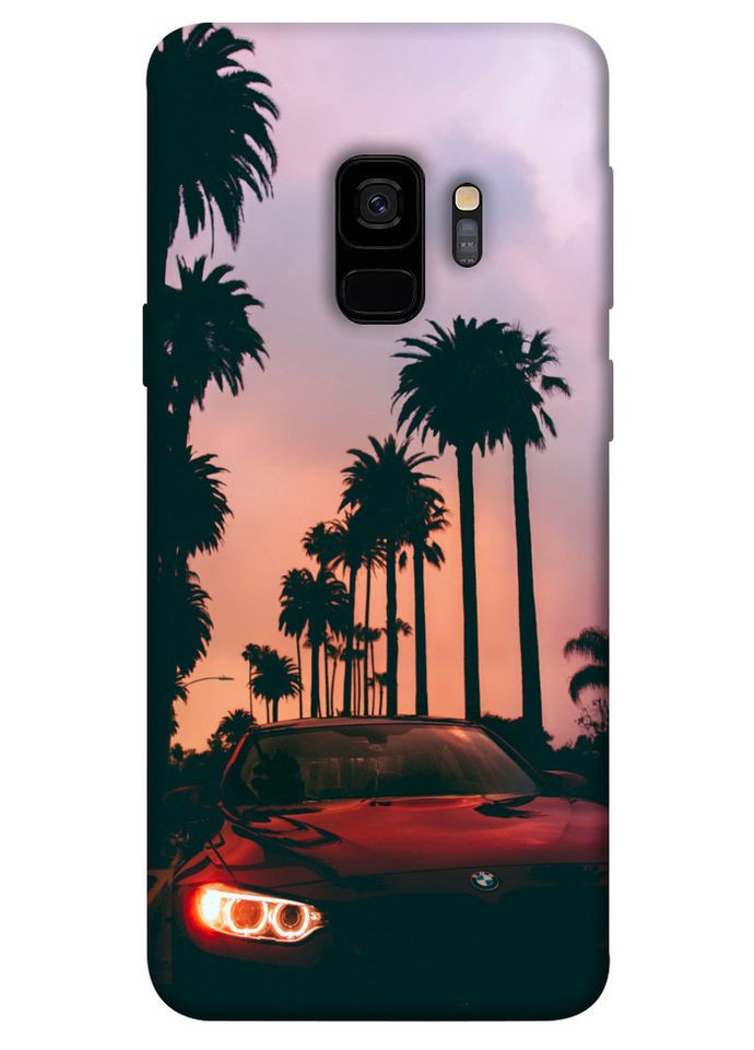 Чехол с принтом для Samsung Galaxy S9 / на Samsung галакси с9 BMW at sunset No Brand (339059809)