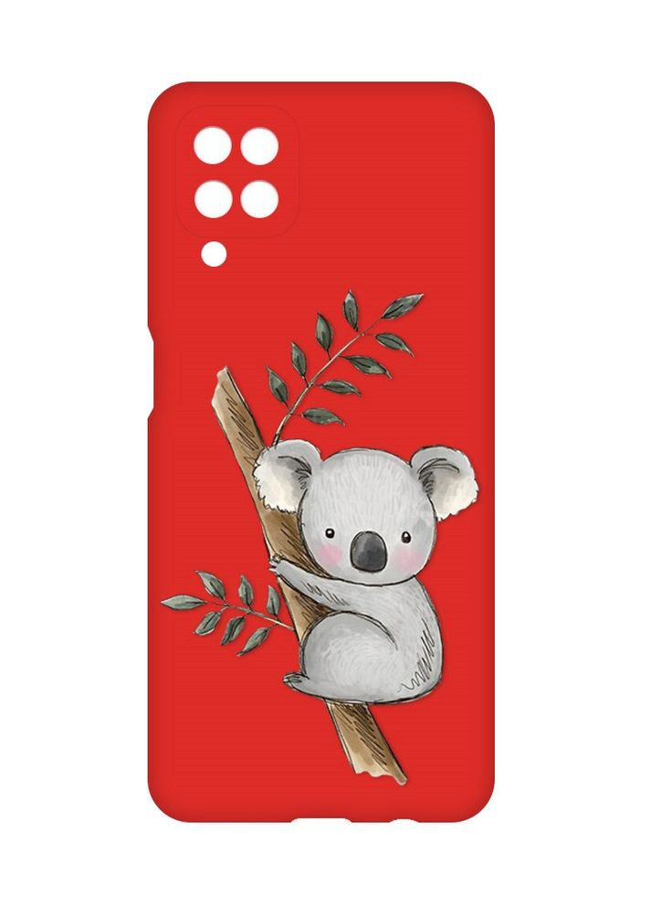 Матовий червоний чохол на Samsung Galaxy A12:: Коала (принт 132) Creative (360683256)