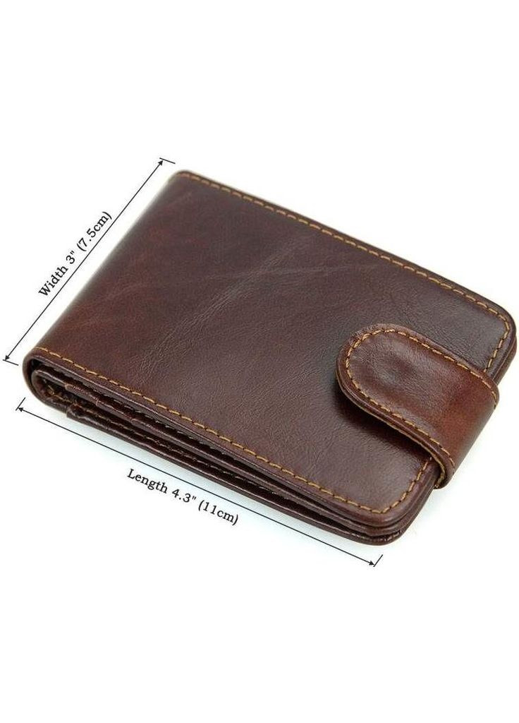 Кредитниця чоловіча шкіряна Vintage 14 відділень з кишенями коричнева (sku_14509) No Brand (330012785)