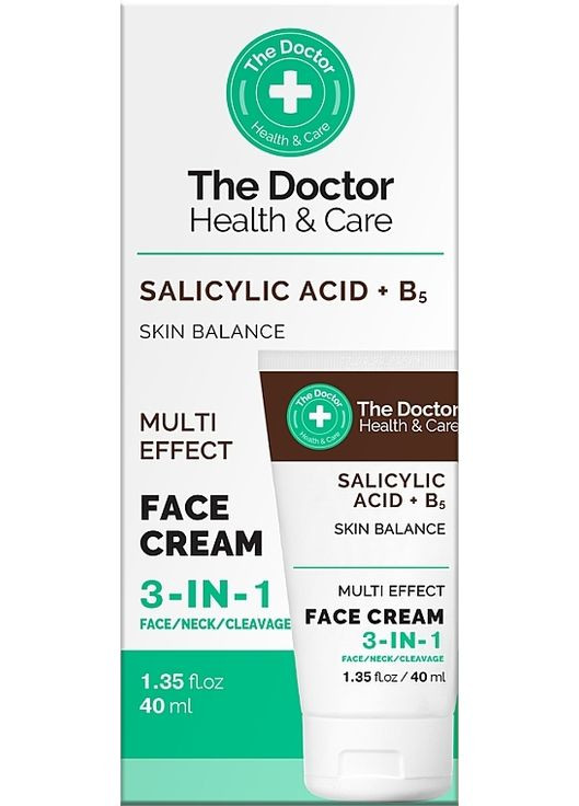 Крем для лица 3 в 1 Salicylic Acid + B5 Face Cream 40ml (1316581-1201540) The Doctor Health & Care (368627323)
