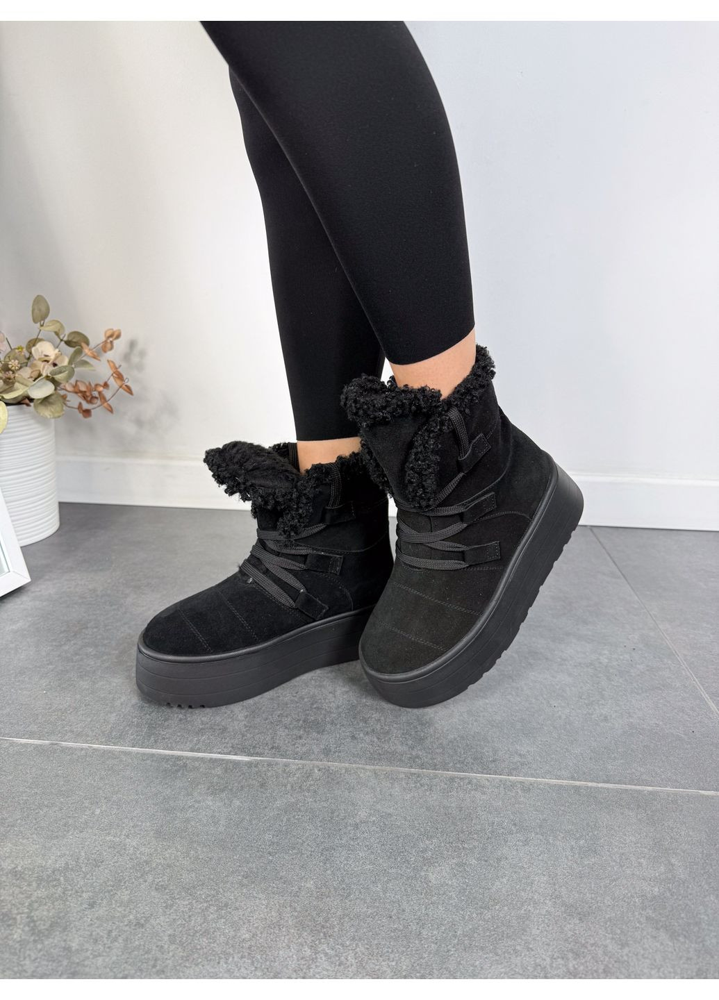 Черевики жіночі Shoes чорний Paradize B-8106 (366026561)