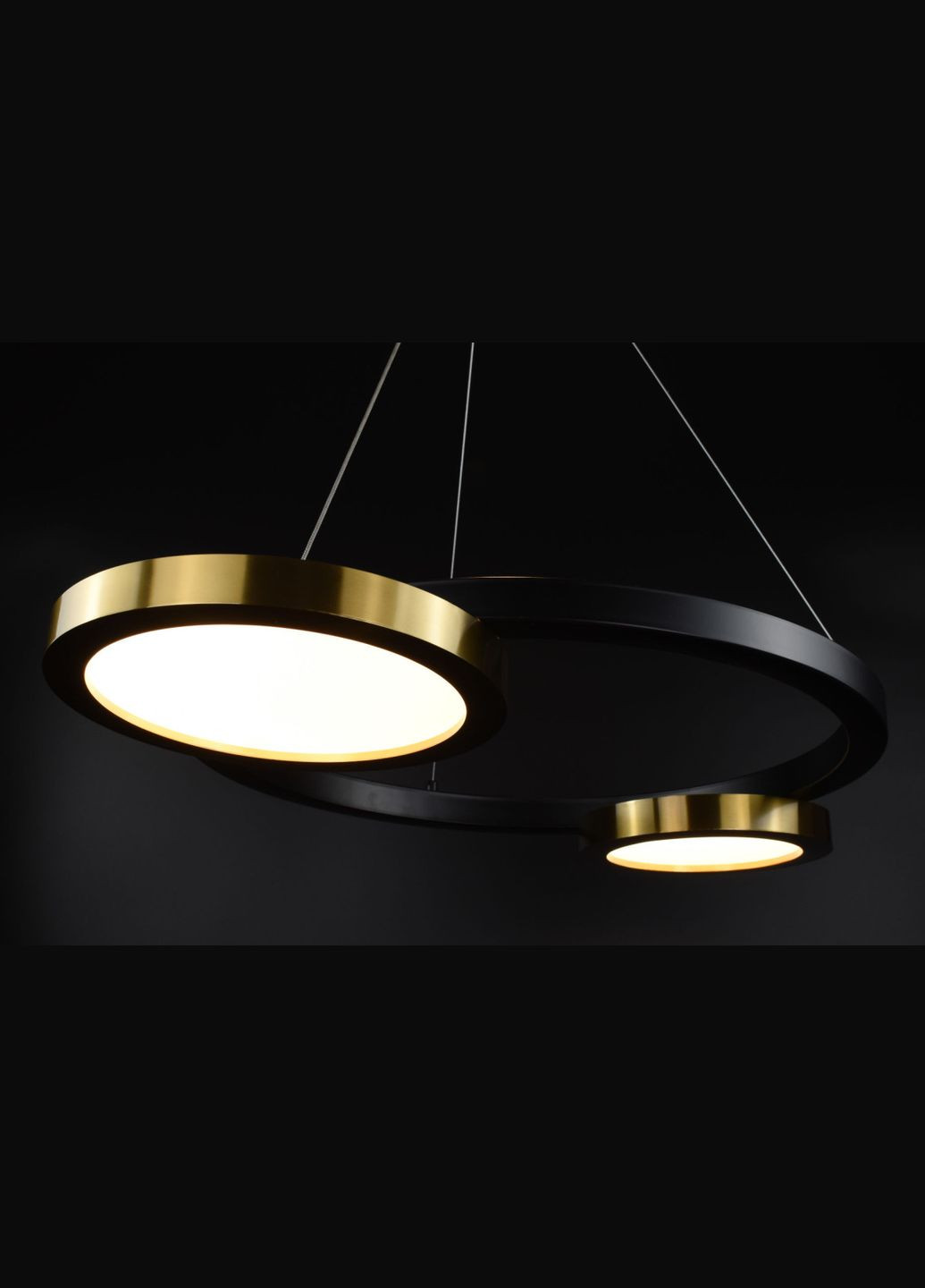 Люстра светодиодная подвесная LED светильник для квартиры на потолок лэд 26747 Черный 35-150х55х80 см. Sunnysky (364490791)