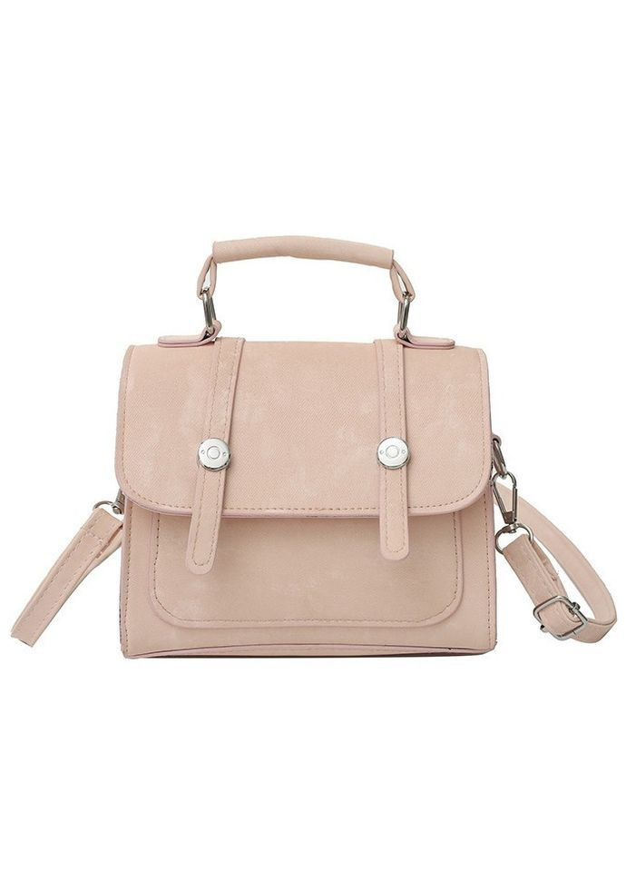 Жіноча рожева сумка 9648 крос-боді No Brand (303323018)