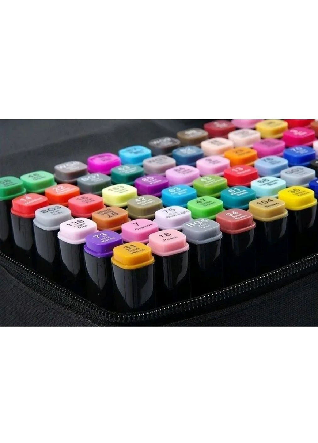 Комплект набір двосторонніх скетч маркерів на спиртовій основі в тканинній сумці чохлі для малювання 262 штуки (481867-Prob) Unbranded (367592535)