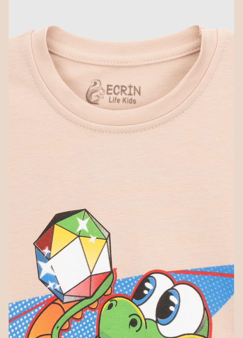 Бежева літня футболка Ecrin