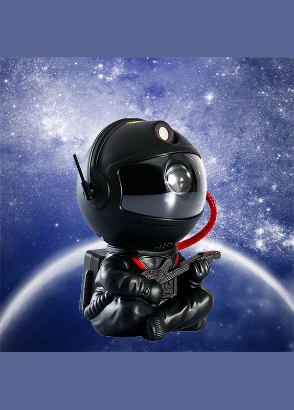 Лазерний нічник-проектор зоряного неба K1 Astronaut Black з пультом 12 х 7.5 см VHG (334305152)