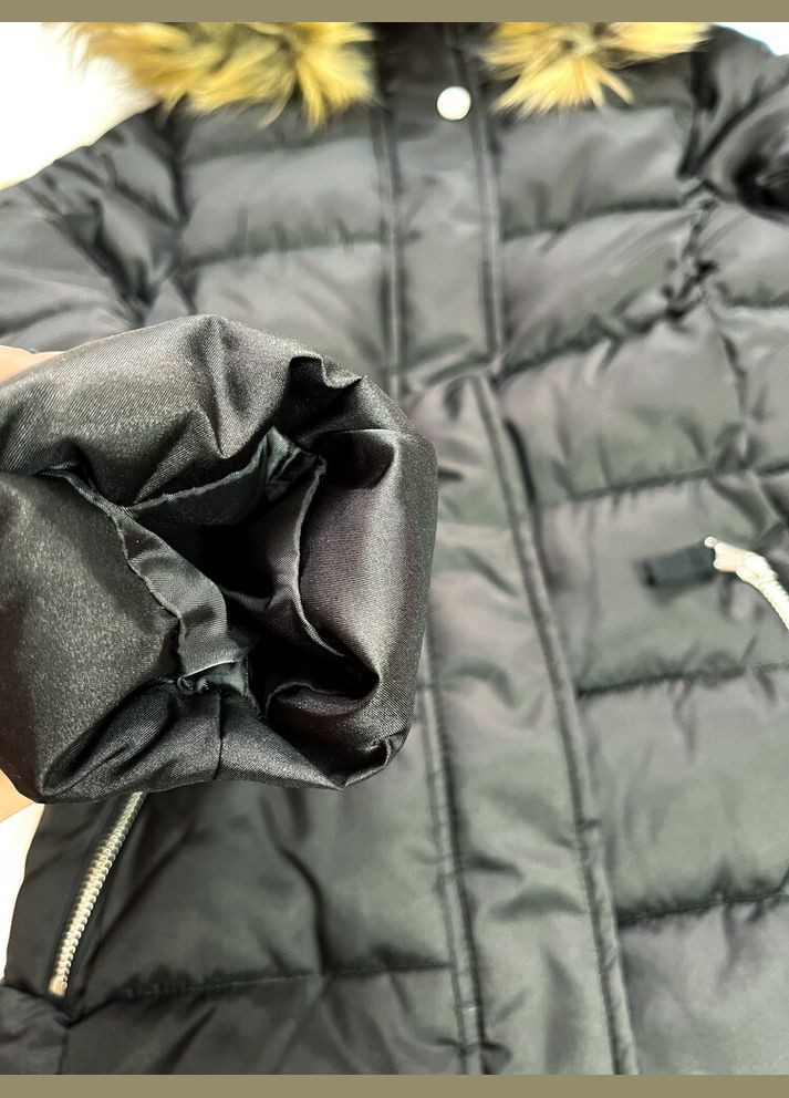 Чорна зимова куртка 152 см чорний артикул л643 H&M