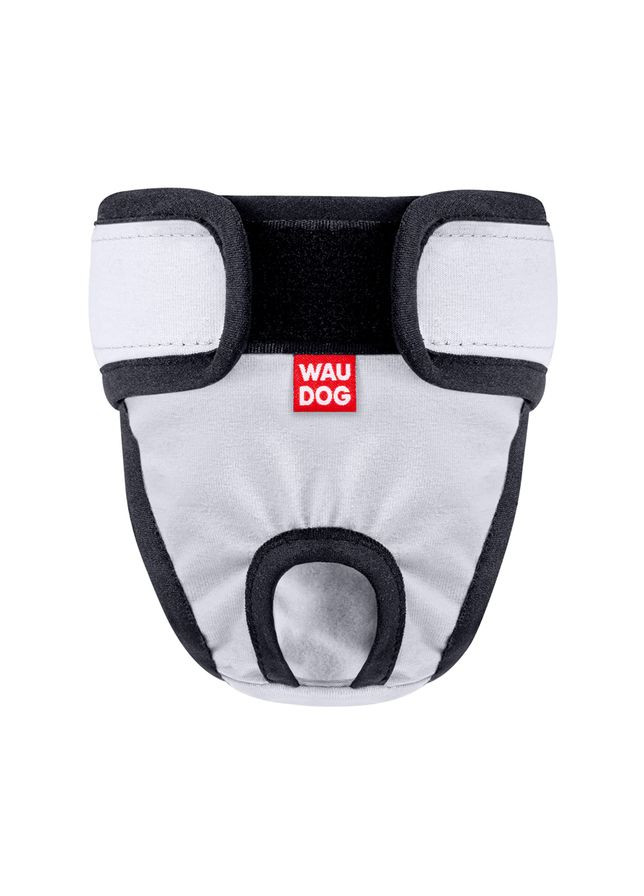 Трусы гигиенические для котов и собак Vet на липучках, серый, M, А 40-50 см, В 13 см WAUDOG (333799830)