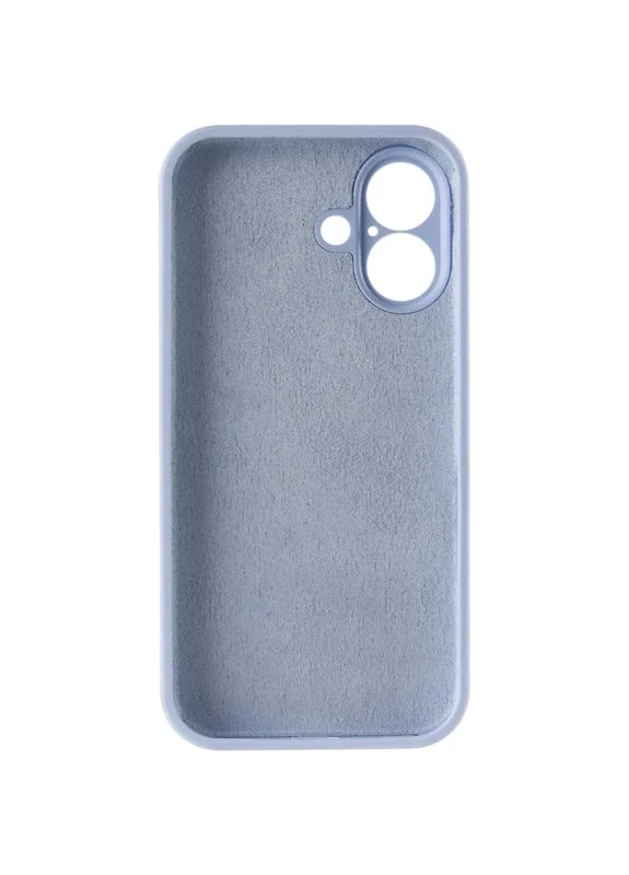 Чехол Silk Full Camera для Apple iPhone 17 6.3" силикон голубой Lilac Blue No Brand (403021846)