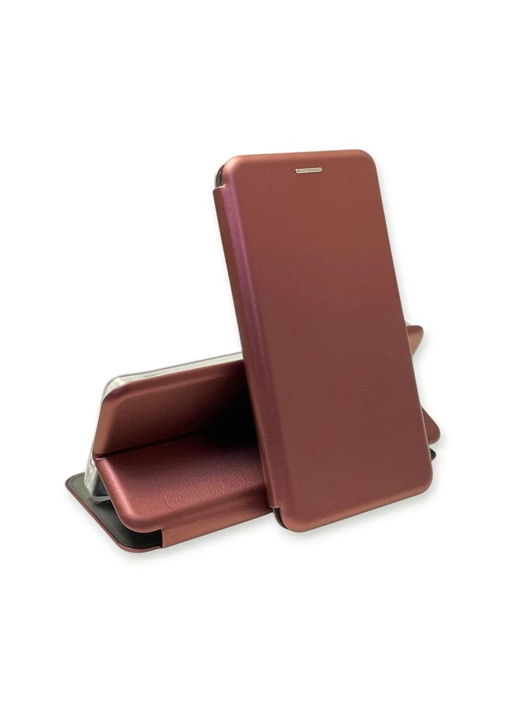 Чохол-книжка для C75 з підставкою на реалмі с75 бордова gd1 Realme (366231783)