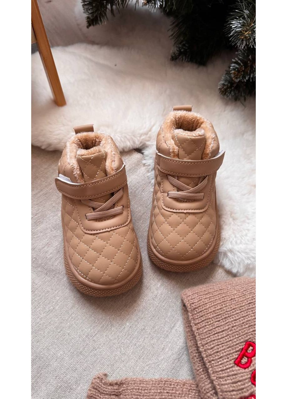 Дитячі черевики колір світлий бежевий 10957 No Brand (367049780)