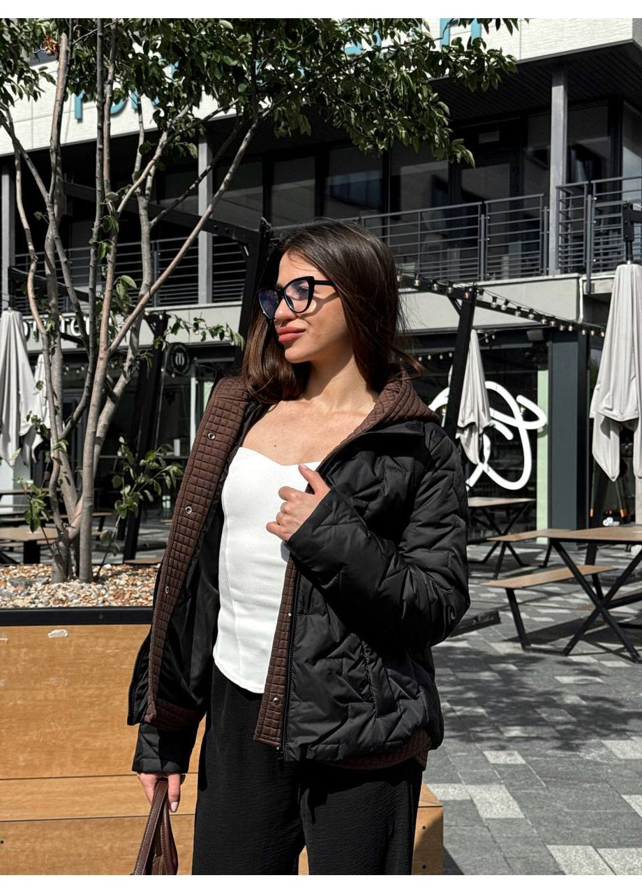 Чорна демісезонна жіноча демісезонна куртка SK