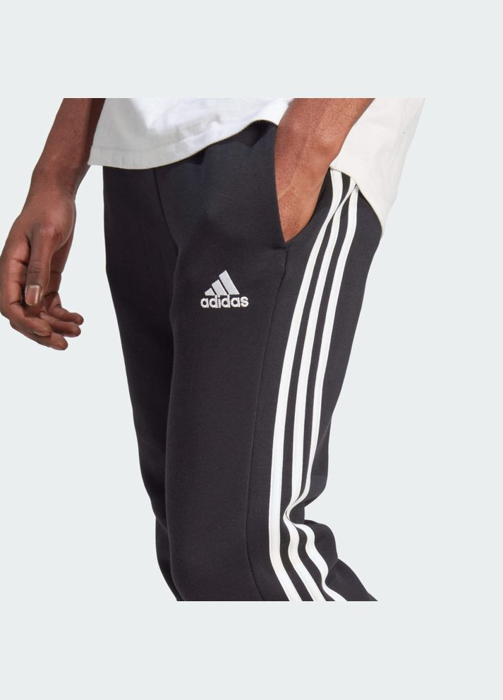 Чорний спортивний костюм essentials fleece 3-stripes adidas