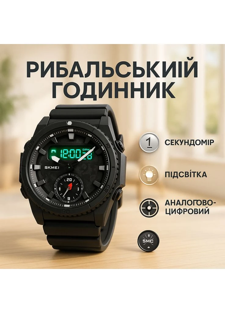 Наручные часы на подарок военным SKMEI, Противоударные часы для рыбалки и активного отдыха UW-27 Brand (401863806)