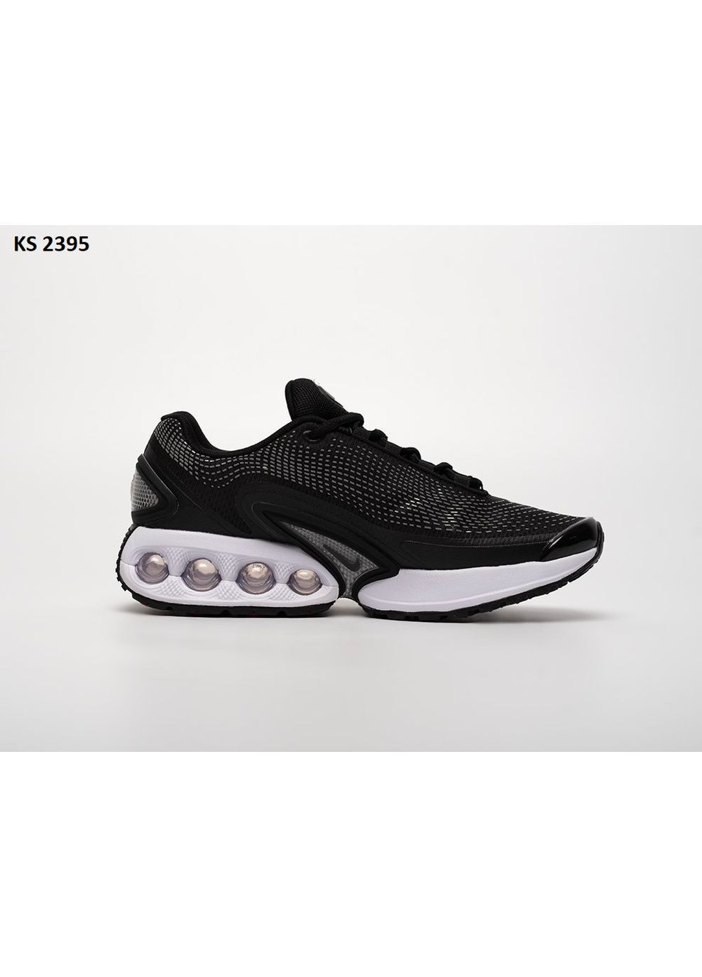 КРОССОВКИ ЖЕНСКИЕ NIKE AIR MAX DN BLACK WHITE НАЙК АИР МАКС ДН No Brand чёрные демисезоны (367172009)