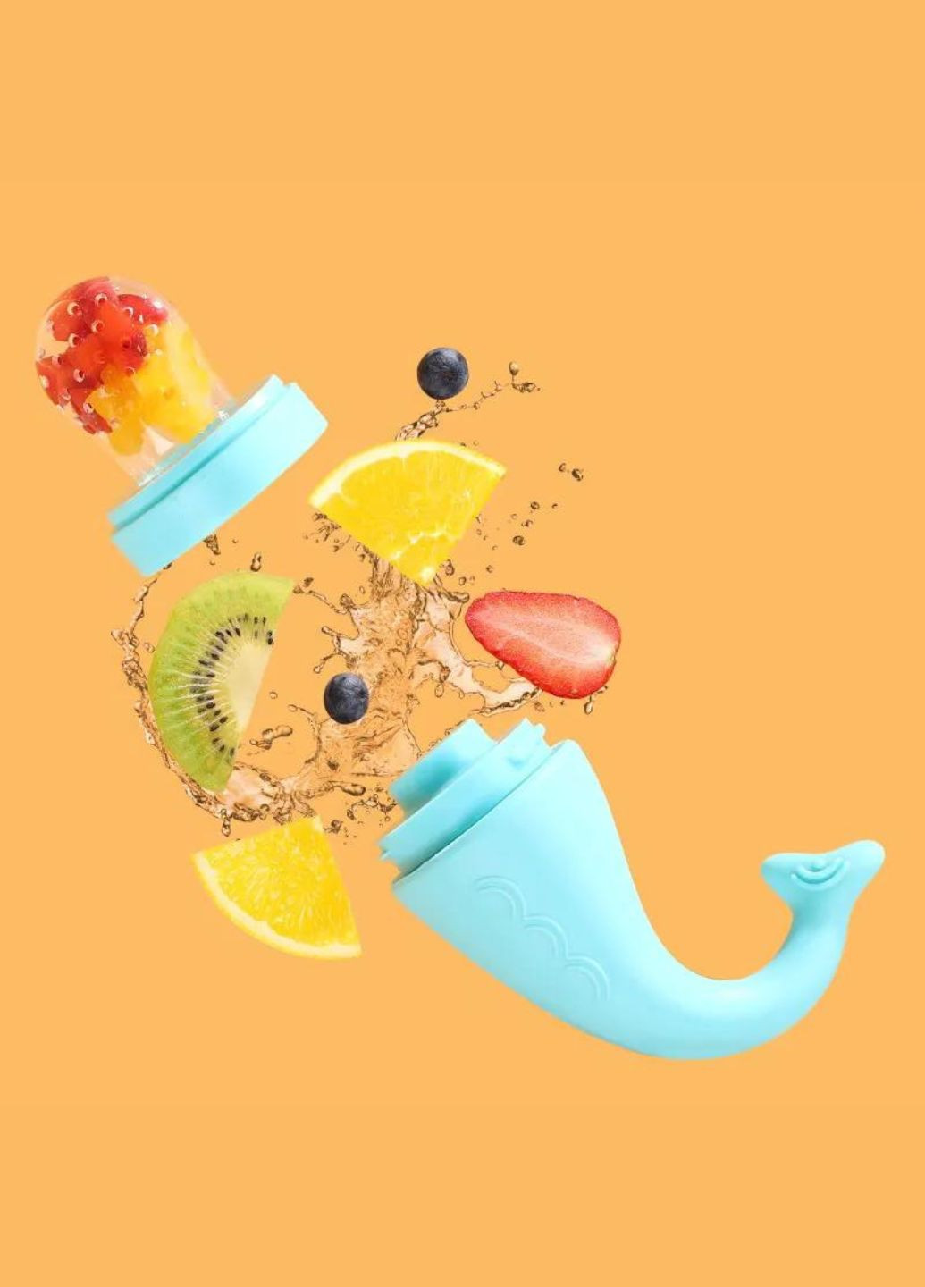 Дитяча, силіконова годівниця та прорізувач 2 в 1, Ніблер Feeder & Teether, karapuzo baby (322528092)