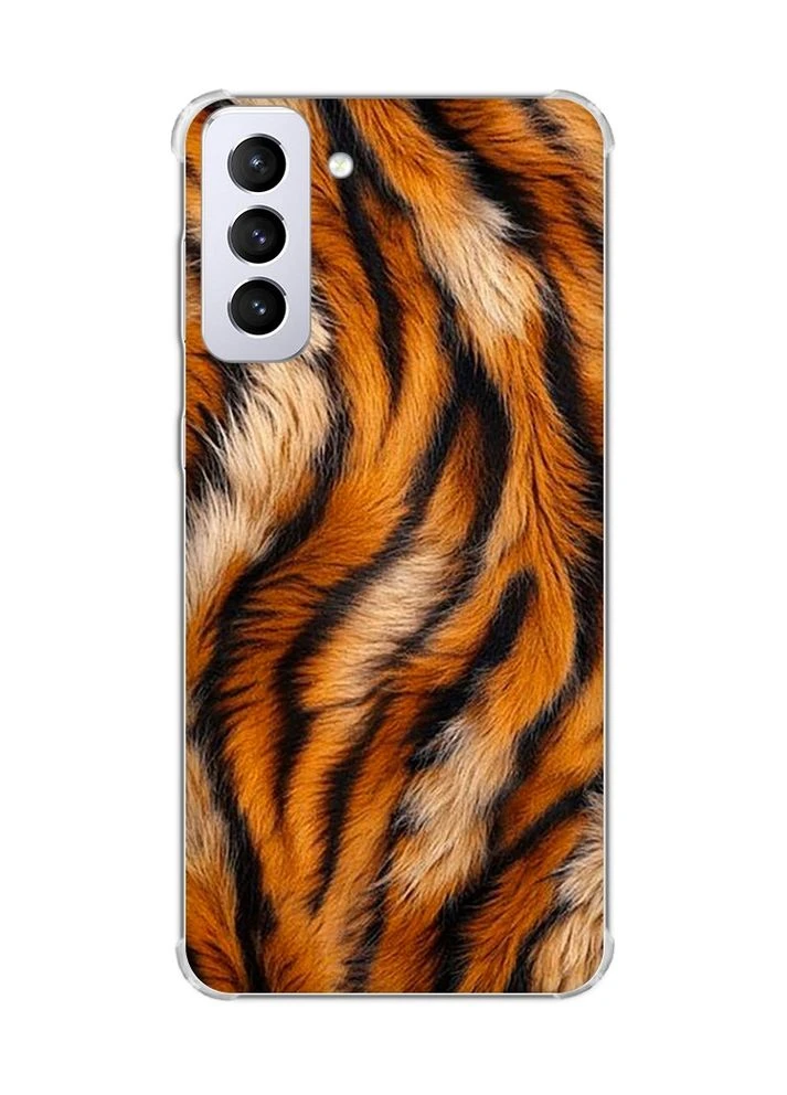 Чохол з потовщеними кутами на Samsung Galaxy S21 Plus Тигрове хутро (принт 395) Creative (355394571)