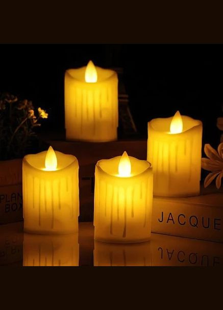 Набір свічок з ефектом імітації живого полум'я, 12 штук No Brand (303724678)