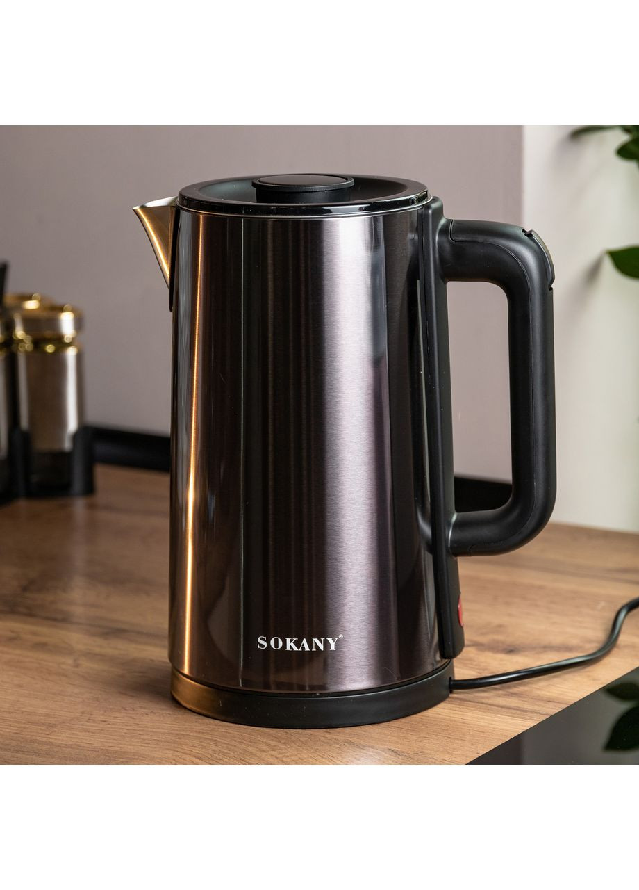 Электрочайник SK-09018 3 литра Серый Sokany (370974557)