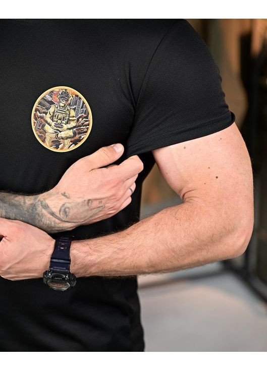 Тактическая мужская футболка Небесная Кара черная No Brand (350890464)