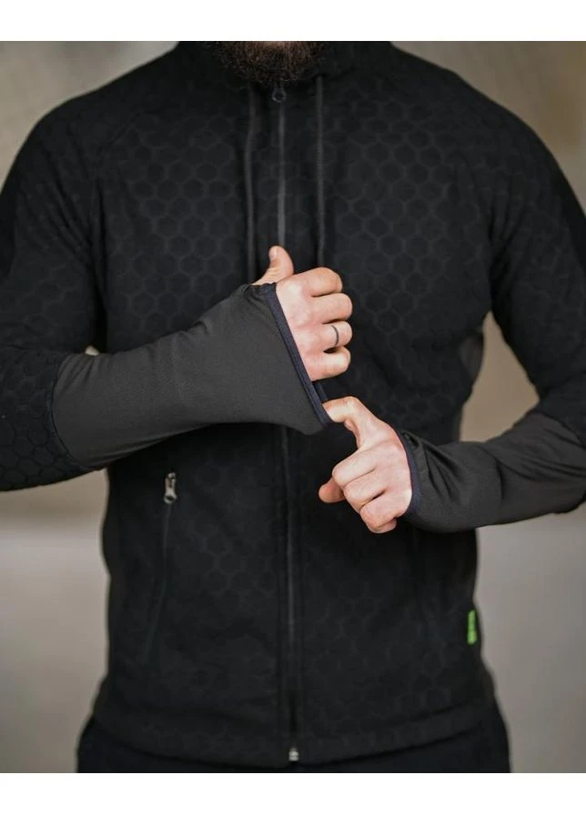 Тактическая флисовая кофта Polar Tactical Black утепленная военная для охоты и туризма No Brand (367041066)