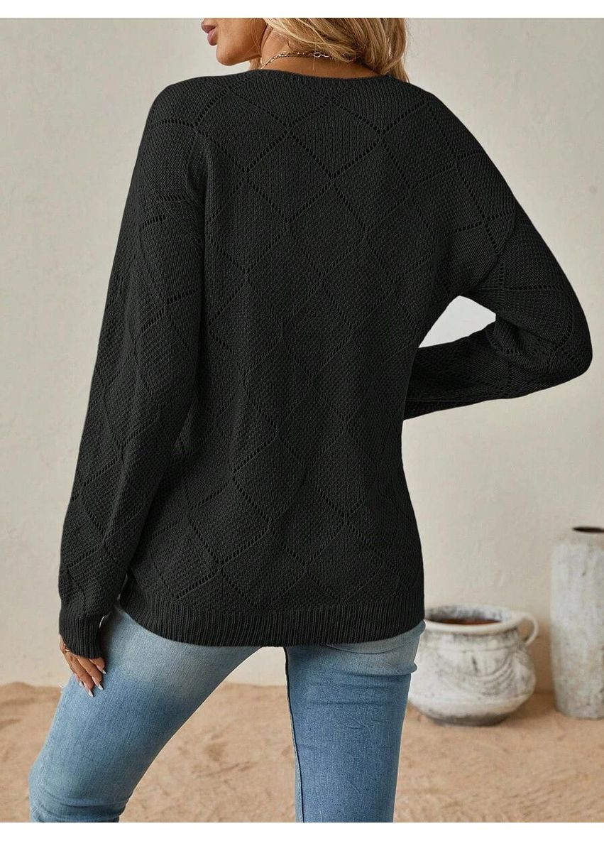 Черный демисезонный джемпер SHEIN