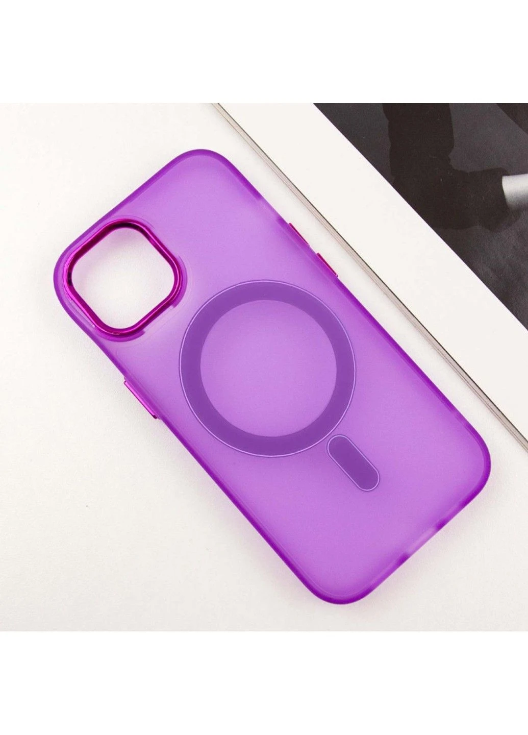 Чехол TPU+PC Lily with MagSafe для Apple iPhone 15 (6.1") Purple No Brand (382773429)