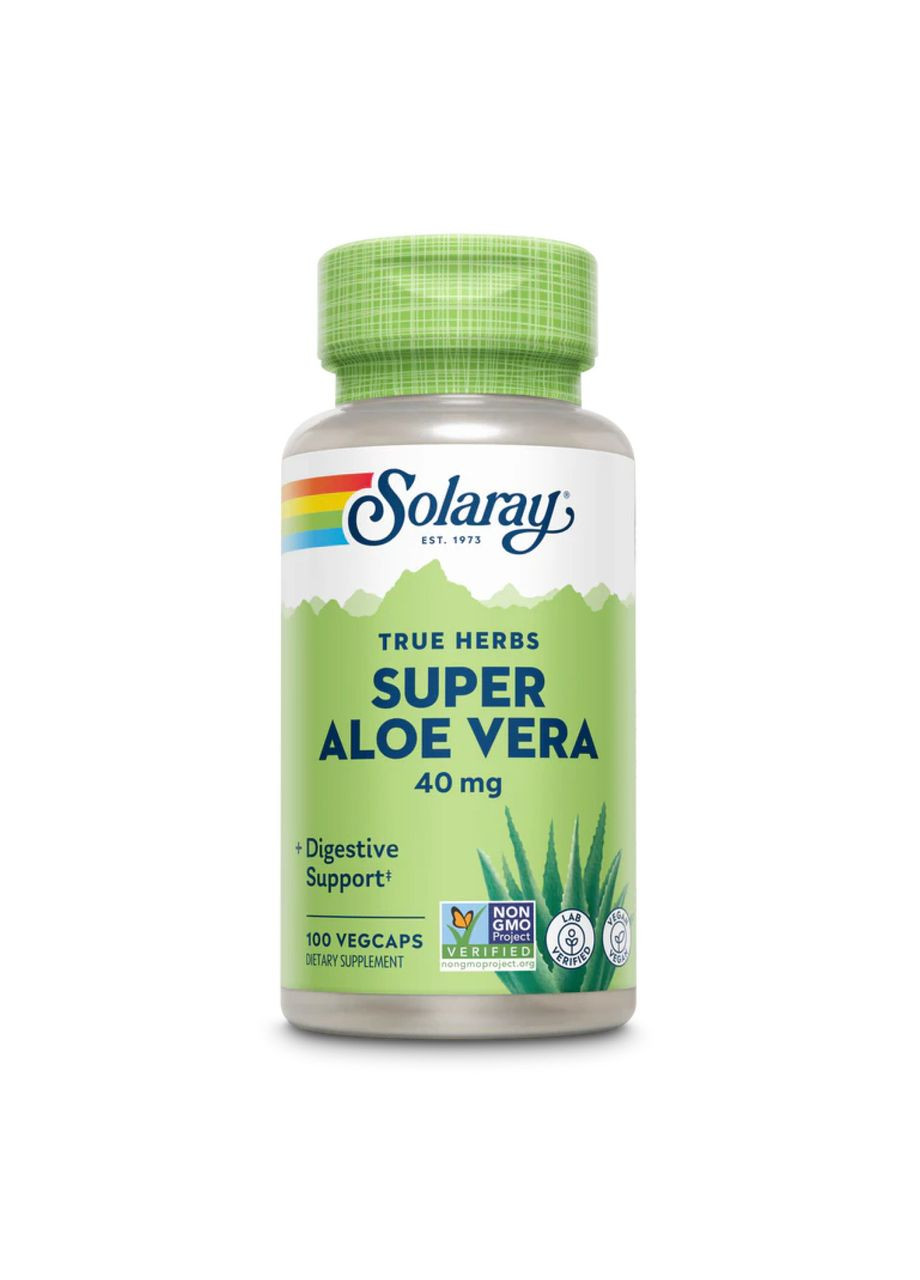 Super Aloe Vera Gel 8000mg - 100 vcaps Solaray (369397529)