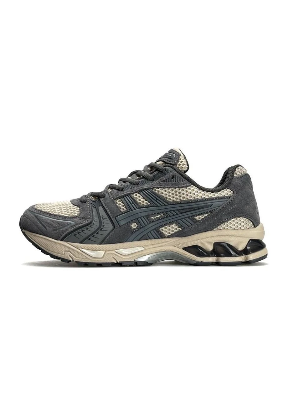 Сіро-бежеві кросівки чоловічі демісезон Asics Gel-Kahana 14 Grey Beige