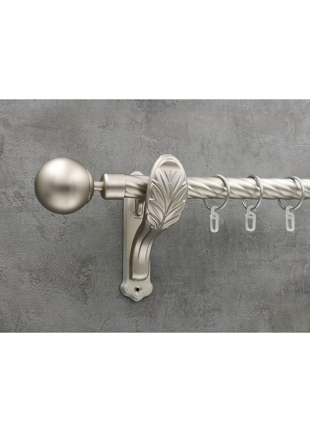 Карниз Шар витая штанга одинарный ретро 25 мм 320 см Сатин Quadrum (352782724)