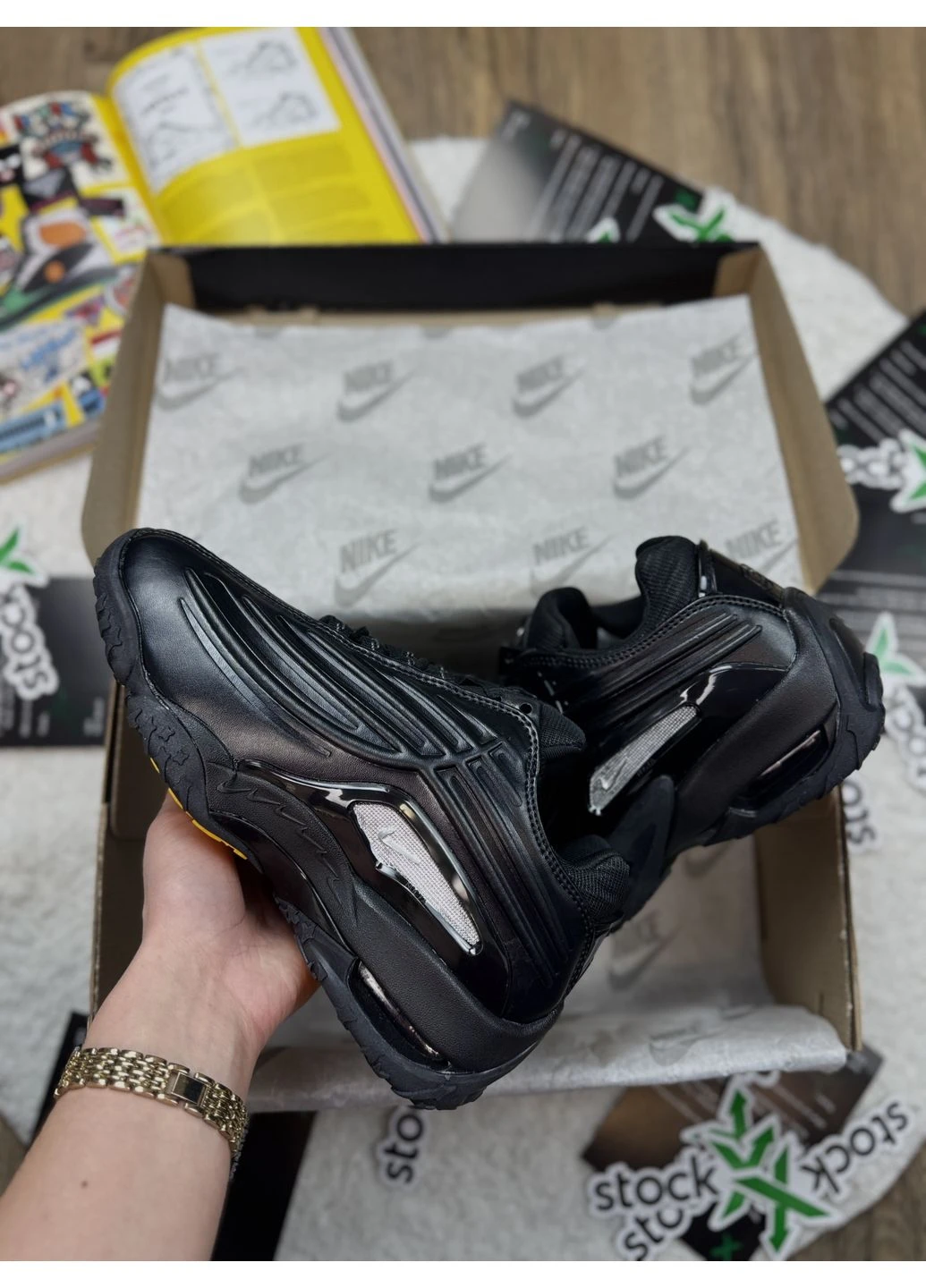 КРОСІВКИ ЖІНОЧІ NIKE NOCTA HOT STEP 2 BLACK НАЙК НОКТА ХОТ СТЕП ЧОРНІ No Brand чорні демісезони (390650584)