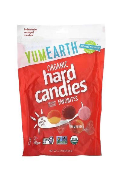 Органічні льодяники, улюблені фрукти,, Organic Candy Drops, Freshest Fruit, 368,5 г (13 унцій) YumEarth (366074156)