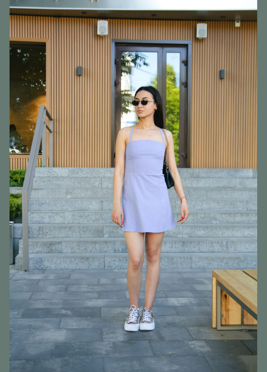 Летний женский сарафан женский «line» фиолетовый Intruder