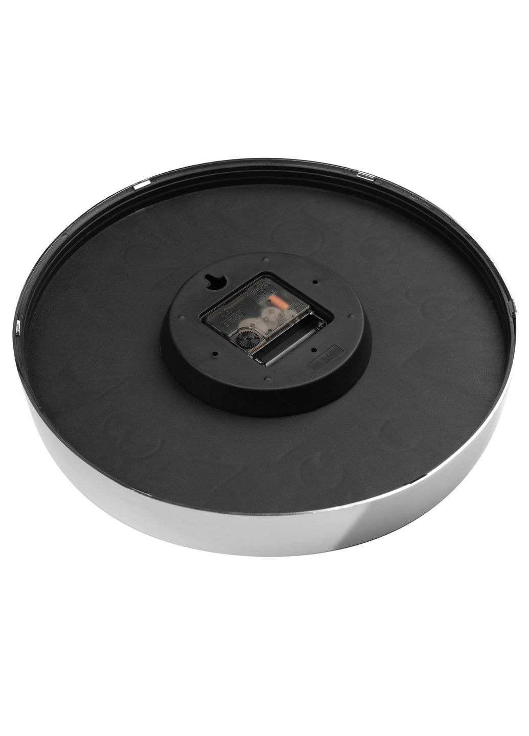 Часы настенные кварцевые бесшумные круглые для дома Premium Silver CW-30 - Черные Losso (322776915)