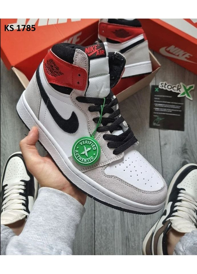 Комбіновані Осінні кросівки чоловічі nike air jordan 1 retro high найк аір джордан No Brand