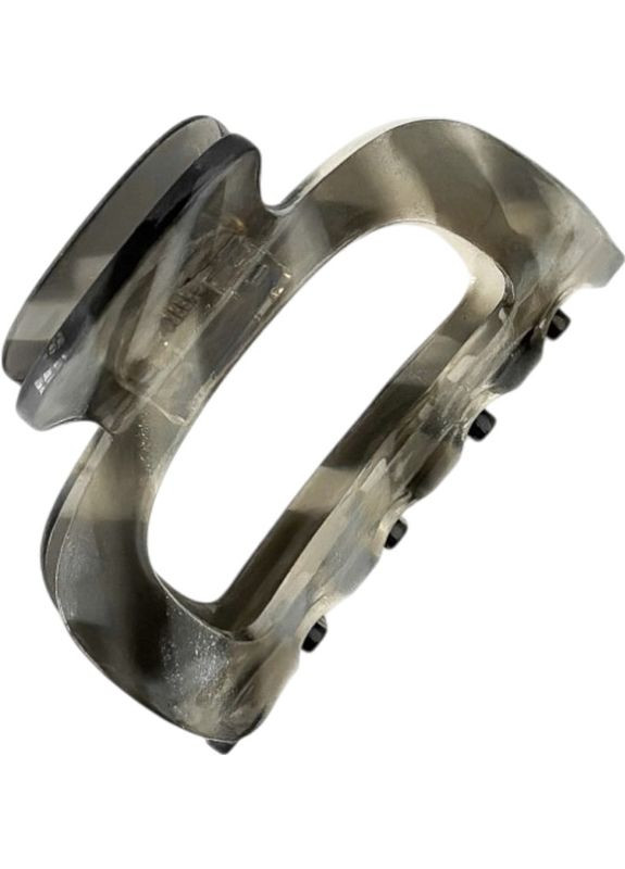 Крабик для волосся сірий в полоску 6 см Miso (353845304)