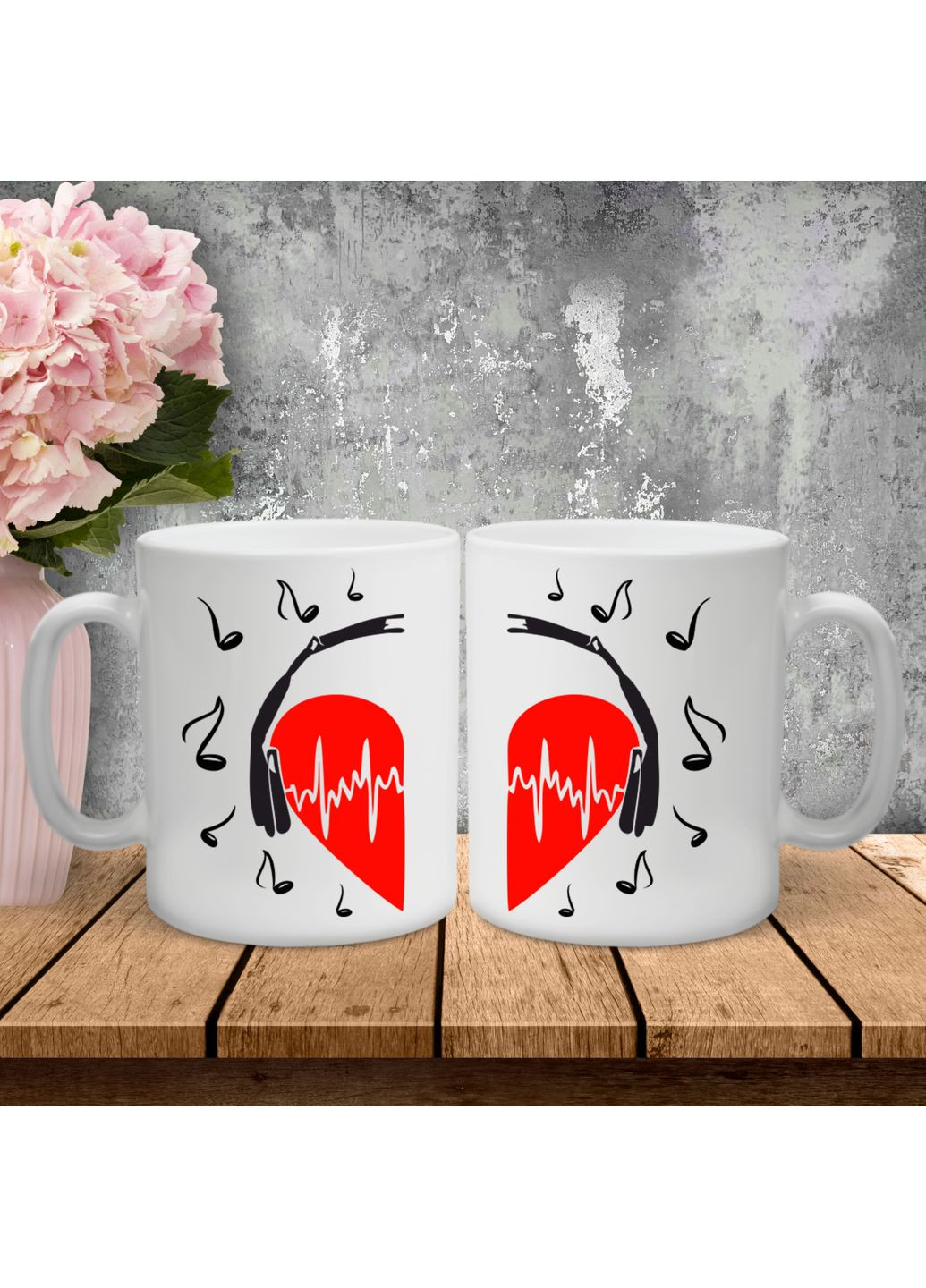 Парні чашки з принтом - Серце! Hand Made (361266506)