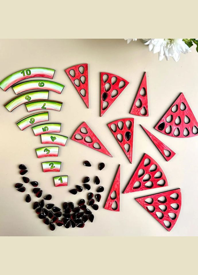 Дерев'яний пазл сортер "Кавун 2" (ПСД171) PSD171 Ubumblebees (364128967)