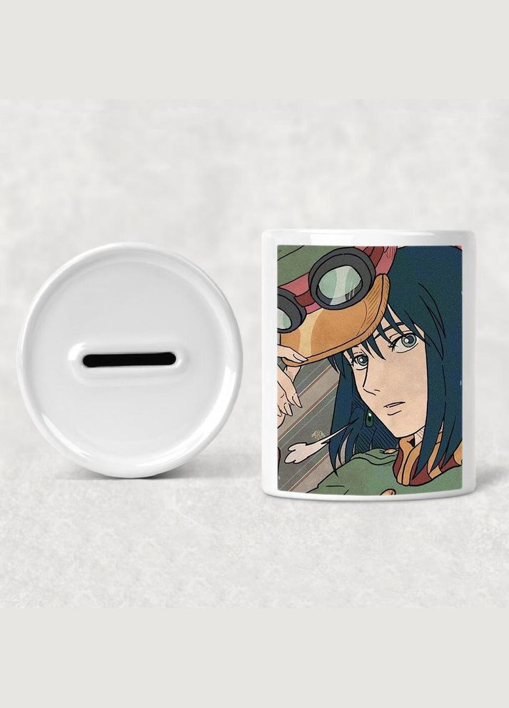 Скарбничка, копілка для грошей Аніме Ходячий замок #0002 біла керамічна No Brand (315043878)