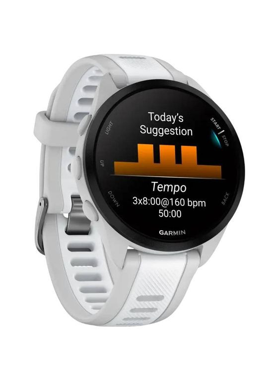 Смарт-часы Forerunner 165 Mist Gray/Whitestone (010-02863-21) Garmin (322895976)