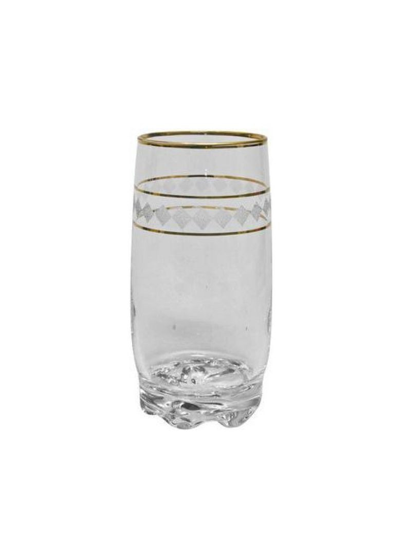 Набор стаканов 6 шт 390 мл Bright золотая окантовка 22300 Art Craft (350918660)