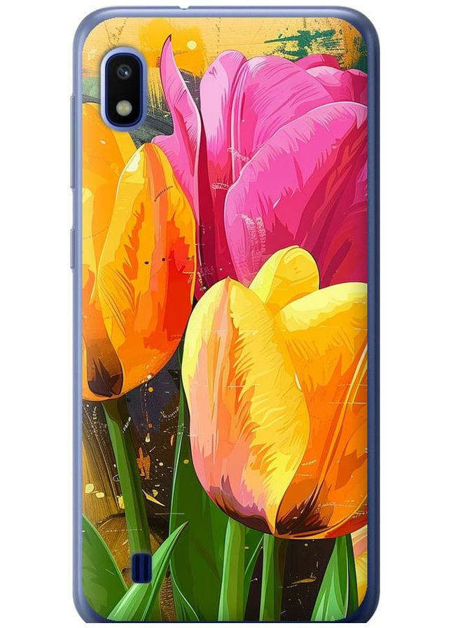 Силіконовий чохол 'Намальовані тюльпани' для Endorphone Samsung Galaxy A10 2019 A105F (282928683)