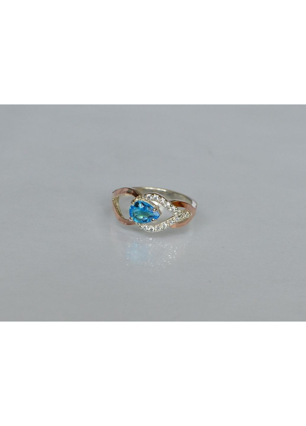 Серебряная кольца с золотыми вставками Silver Style (367268351)