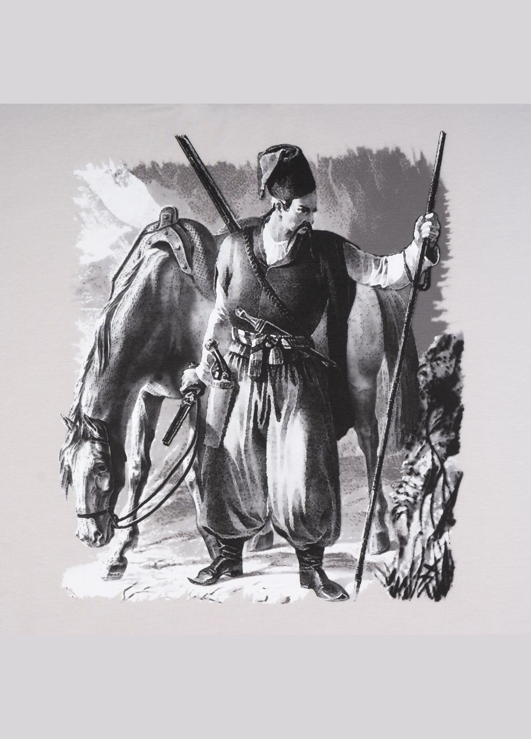 Футболка з малюнком Козак Iron Grey P1G (317310710)